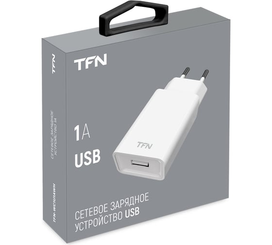Сетевое зарядное устройство TFN без кабеля 1A, белое TFN-WC1U1AWH