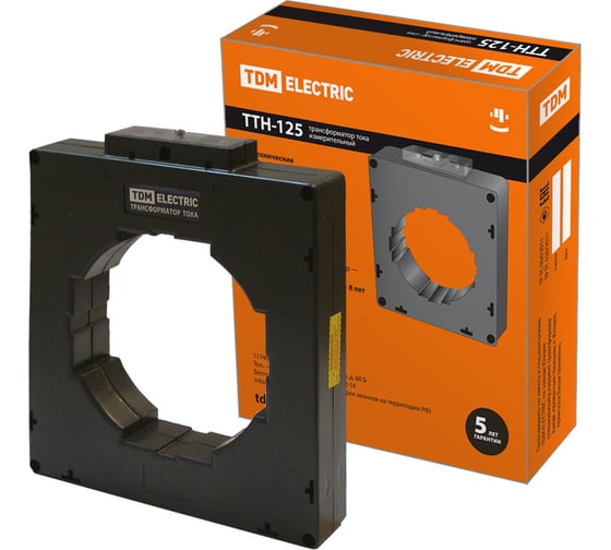 Трансформатор тока TDM ELECTRIC ТТН 125/3000/5-15VA/0,5S-Р SQ1101-1173 1