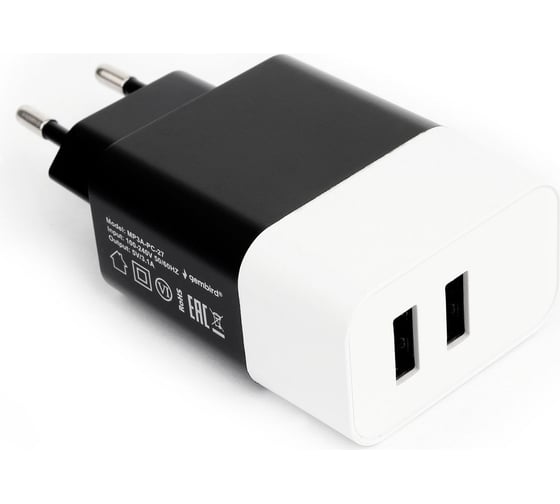 Адаптер питания Cablexpert 2хUSB MP3A-PC-27