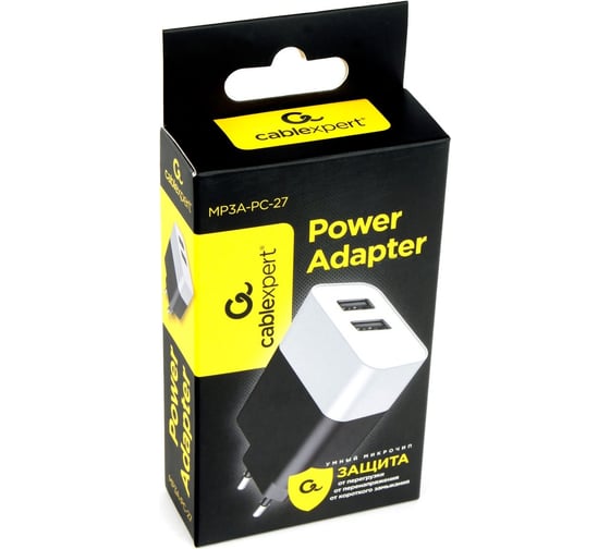 Адаптер питания Cablexpert 2хUSB MP3A-PC-27
