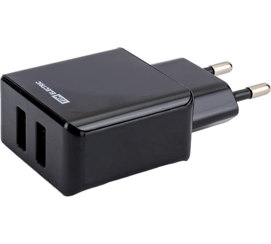 Сетевое зарядное устройство TDM ELECTRIC ELECTRIC СЗУ 4, 2,1 А, 2 USB, черный, SQ1810-0021
