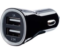 USB зарядное устройство Zipower с двумя портами, 2 USB 5В/3,1A, 16Вт, 6см, черный PM6682