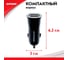 USB зарядное устройство Zipower с двумя портами, 2 USB 5В/3,1A, 16Вт, 6см, черный PM6682 8