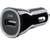 USB зарядное устройство Zipower 1 USB 5В/2,4A, 12Вт, 6см, черный PM6681