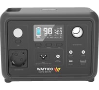 Портативная зарядная станция WATTICO аккумуляторный генератор с розеткой 220В Camp Lite 300Вт 256Втч Lifepo4 camp300_lite