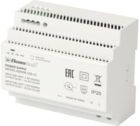 Блок питания на DIN рейку ELCOMTECH AC/DC 135W вход 100-240V,выход 12V 11,3A ADHDR-150-12 УТ-00038956