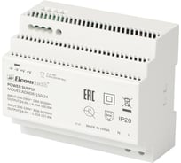 Блок питания на DIN рейку ELCOMTECH AC/DC 150W вход 100-240V,выход 24V 6,25A ADHDR-150-24 УТ-00035150