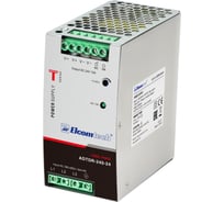 Блок питания на DIN рейку ELCOMTECH AC/DC 240W вход 340-550V,выход 24V 10A ADTDR-240-24 УТ-00035167