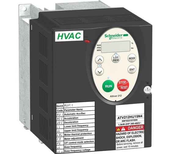 Преобразователь частоты Systeme Electric ATV212 1.5кВт 480В IP21 ATV212HU15N4 1