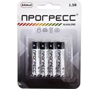 Элемент питания Прогресс LR03 4/card 4704