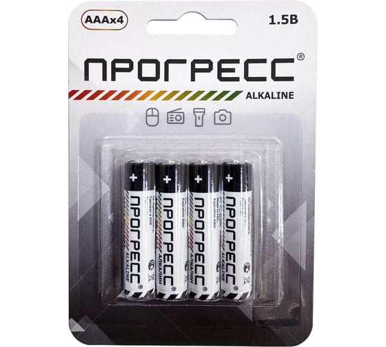 Элемент питания Прогресс LR03 4/card 4704 1