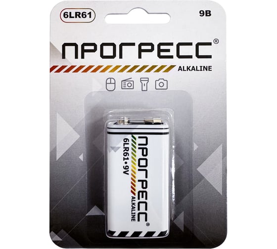 Элемент питания Прогресс 6LR61 1/card 5700 1