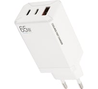 Сетевое зарядное устройство Red Line USB + 2 Type-C (PD-80), 5A, QC4.0 + PD65, белый, УТ000026763