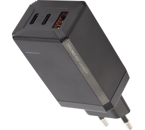 Сетевое зарядное устройство Red Line USB + 2 Type-C (PD-80), 5A, QC4.0 + PD65, черный, УТ000026764 1