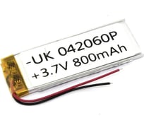 Аккумулятор Amperin Li-Pol батарея 4*20*60мм 2pin 3.7V/800mAh 86260
