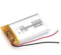 Аккумулятор Amperin Li-Pol батарея 5*20*30мм 2pin 3.7V/250mAh 79636