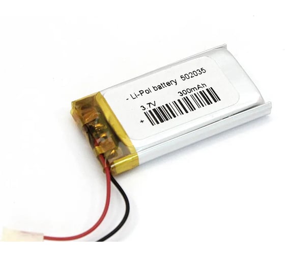 Аккумулятор Amperin Li-Pol батарея 5*20*35мм 2pin 3.7V/300mAh 79635 1