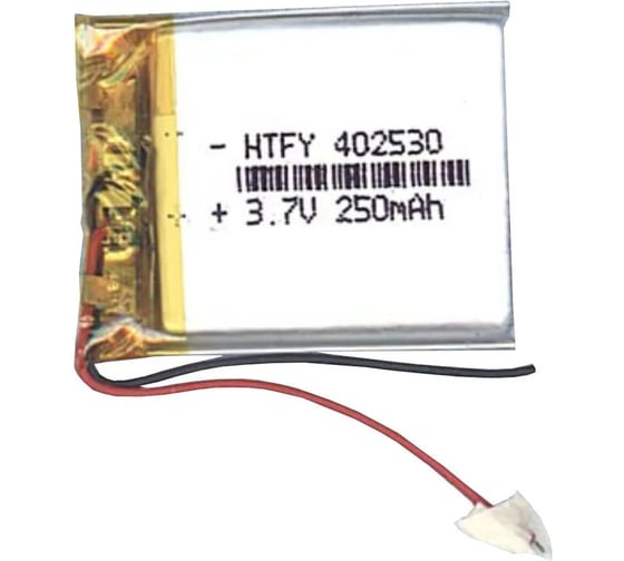 Аккумулятор Amperin Li-Pol батарея 4*25*30мм 2pin 3.7V/250mAh 17291 1