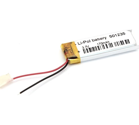 Аккумулятор Amperin Li-Pol батарея 5*12*35мм 2pin 3.7V/170mAh 79633 1