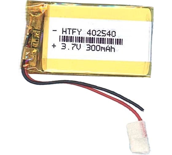 Аккумулятор Amperin Li-Pol батарея 4*25*40мм 2pin 3.7V/300mAh 17317 1