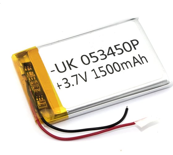 Аккумулятор Amperin Li-Pol батарея 5*34*50мм 2pin 3.7V/1500mAh 86280 1