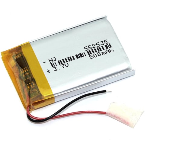 Аккумулятор Amperin Li-Pol батарея 5.5*25*35мм 2pin 3.7V/500mAh 108378 1