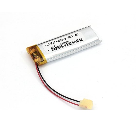 Аккумулятор Amperin Li-Pol батарея 6*17*45мм 2pin 3.7V/430mAh 79657 1