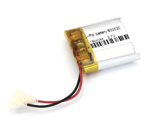 Аккумулятор Amperin Li-Pol батарея 6*20*20мм 2pin 3.7V/180mAh 79658 1