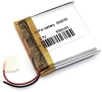 Аккумулятор Amperin Li-Pol батарея 6*30*30мм 2pin 3.7V/500mAh 79648