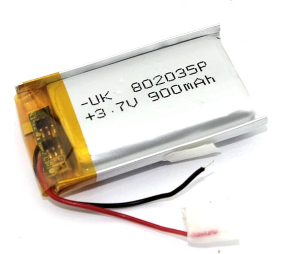 Аккумулятор Amperin Li-Pol батарея 8*20*35мм 2pin 3.7V/900mAh 86288 1