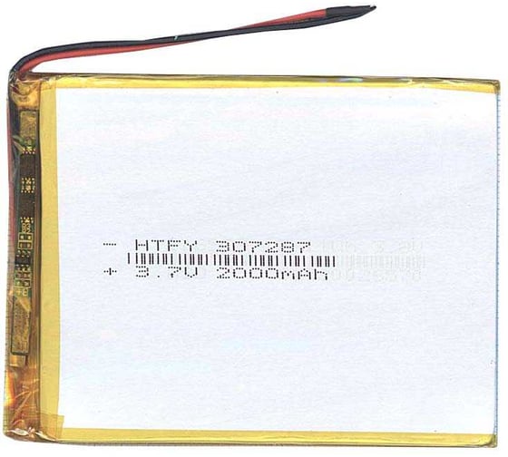 Аккумулятор Li-Pol (батарея) Amperin 3*72*87мм 2pin 3.7V/2000mAh 17268 1