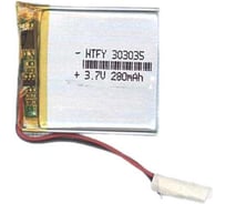 Аккумулятор Li-Pol (батарея) Amperin 3*30*35мм 2pin 3.7V/280mAh 17299
