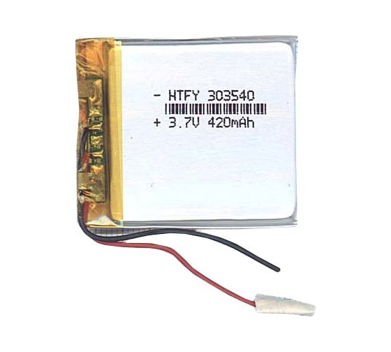 Аккумулятор Li-Pol (батарея) Amperin 3*35*40мм 2pin 3.7V/420mAh 17361 1