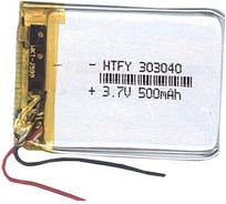 Аккумулятор Li-Pol (батарея) Amperin 3*30*40мм 2pin 3.7V/500mAh 17380