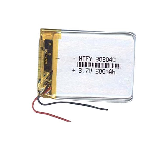 Аккумулятор Li-Pol (батарея) Amperin 3*30*40мм 2pin 3.7V/500mAh 17380 1