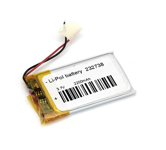 Аккумулятор Li-Pol (батарея) Amperin 2.3*27*38мм 2pin 3.7V/220mAh 74015 1