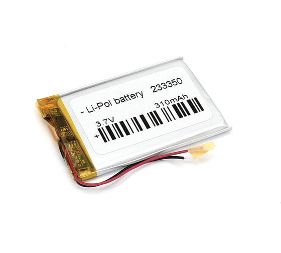 Аккумулятор Li-Pol (батарея) Amperin 2.3*33*50мм 2pin 3.7V/310mAh 79598 1