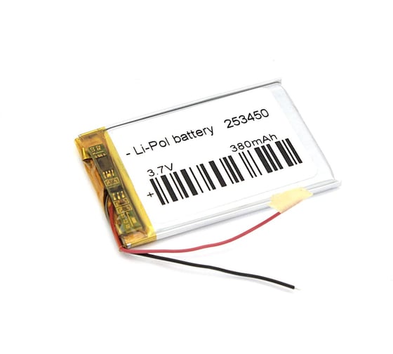 Аккумулятор Li-Pol (батарея) Amperin 2.5*34*50мм 2pin 3.7V/380mAh 79599 1