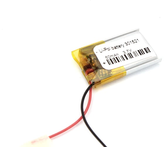 Аккумулятор Li-Pol (батарея) Amperin 3*15*21мм 2pin 3.7V/60mAh 79602 1