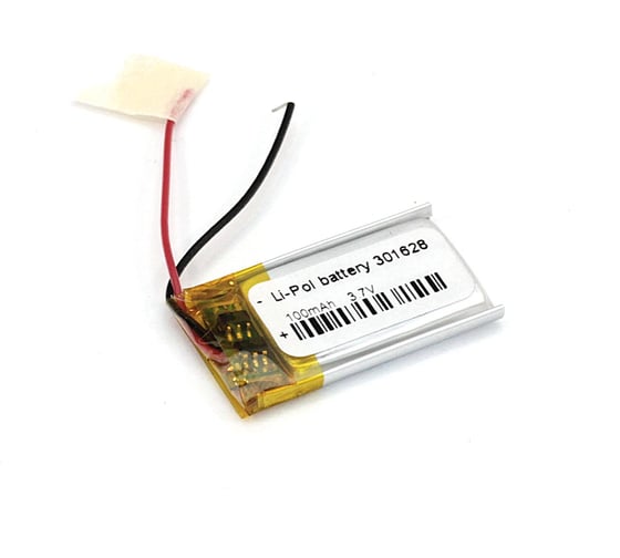 Аккумулятор Li-Pol (батарея) Amperin 3*16*28мм 2pin 3.7V/100mAh 79608 1
