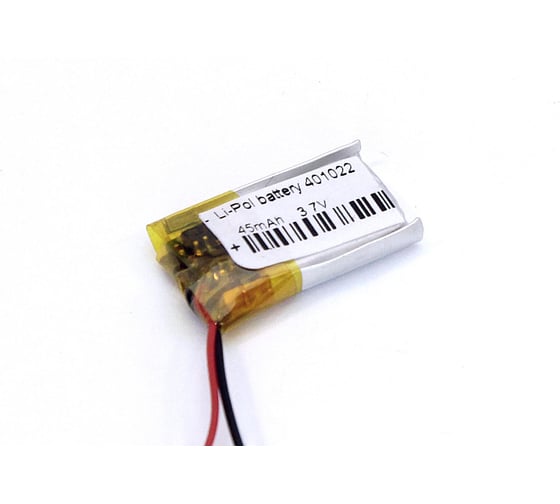 Аккумулятор Li-Pol (батарея) Amperin 4*10*22мм 2pin 3.7V/45mAh 79619 1