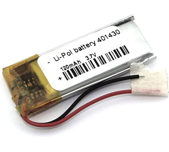 Аккумулятор Li-Pol (батарея) Amperin 4*14*30мм 2pin 3.7V/120mAh 79624 1