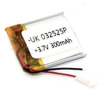Аккумулятор Li-Pol (батарея) Amperin 3*25*25мм 2pin 3.7V/300mAh 86239