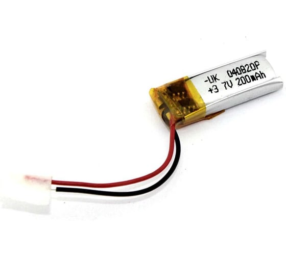 Аккумулятор Li-Pol (батарея) Amperin 4*08*20мм 2pin 3.7V/200mAh 86252 1
