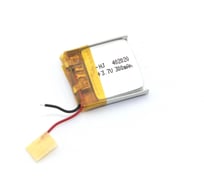 Аккумулятор Li-Pol (батарея) Amperin 4*20*20мм 2pin 3.7V/300mAh 86257