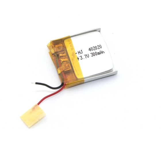 Аккумулятор Li-Pol (батарея) Amperin 4*20*20мм 2pin 3.7V/300mAh 86257 1