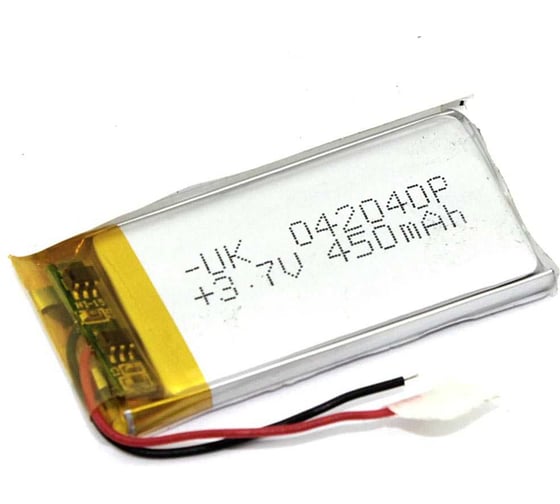 Аккумулятор Li-Pol (батарея) Amperin 4*20*40мм 2pin 3.7V/450mAh 86259 1