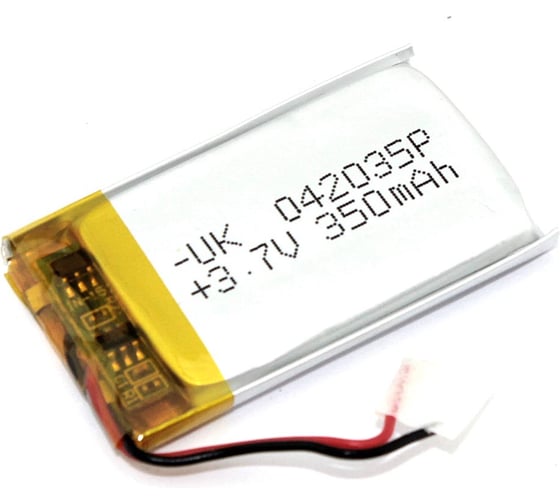 Аккумулятор Li-Pol (батарея) Amperin 4*20*35мм 2pin 3.7V/350mAh 86258 1
