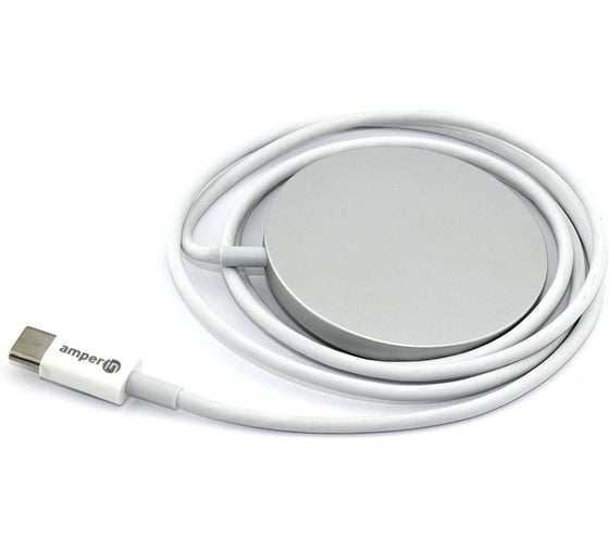 Беспроводное зарядное устройство Amperin 5V/3A, 9V/2A (Type-C 1m) 15W (YDS-TC015) белый 085076 1