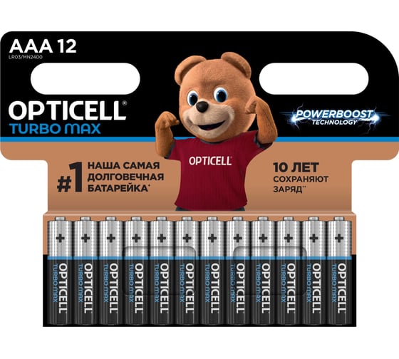 Батарейки OPTICELL Turbo Max AAA 12 шт 6053010 1